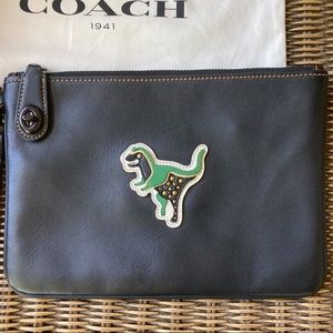 Coach 1941 Rexy Dinosaur Wristlet Clutch